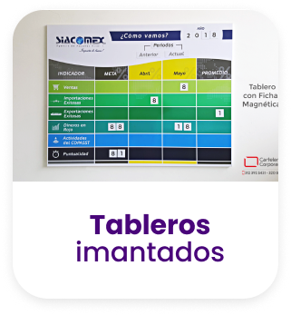Tableros magnéticos publicitarios